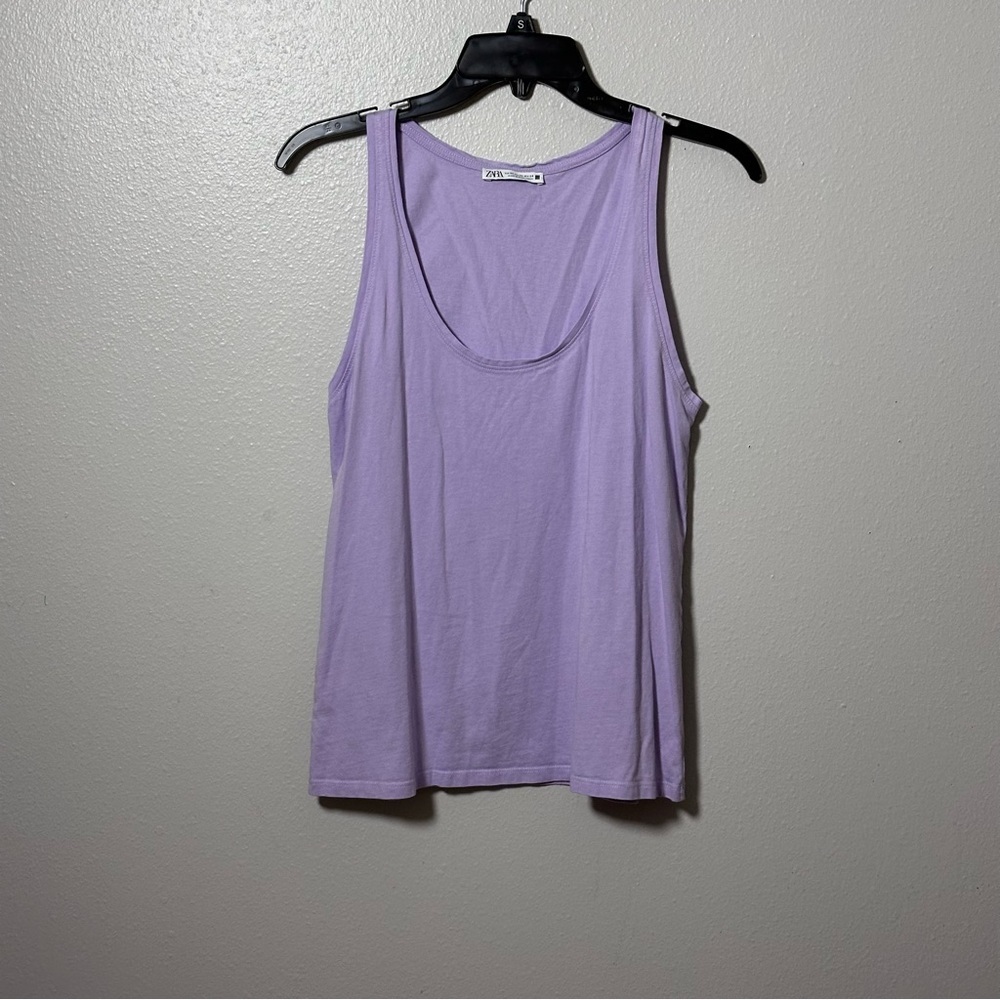 Zara Women Athletic Lilac/purple Tank Top Size XS.‎
